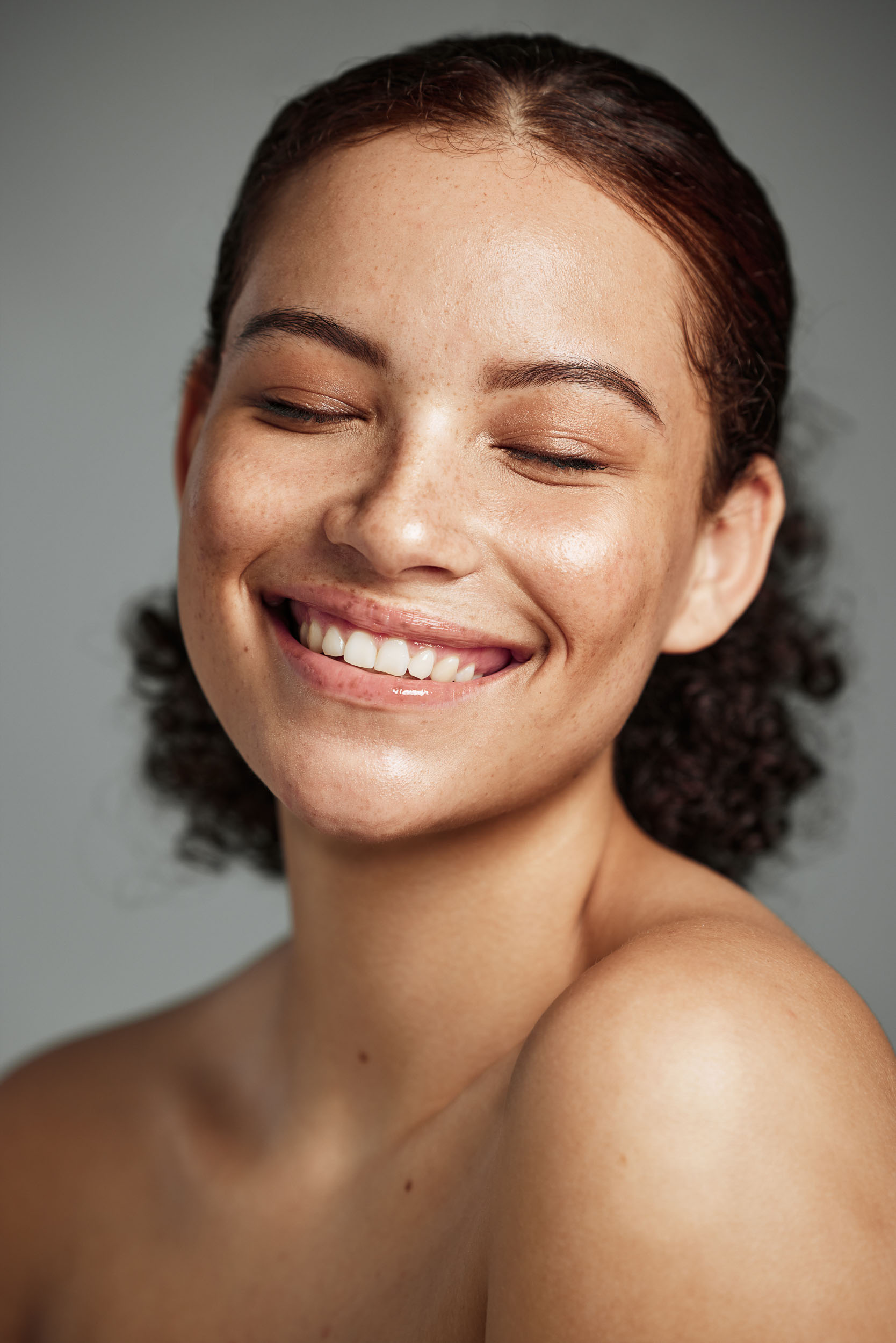 A young woman representing facial procedures